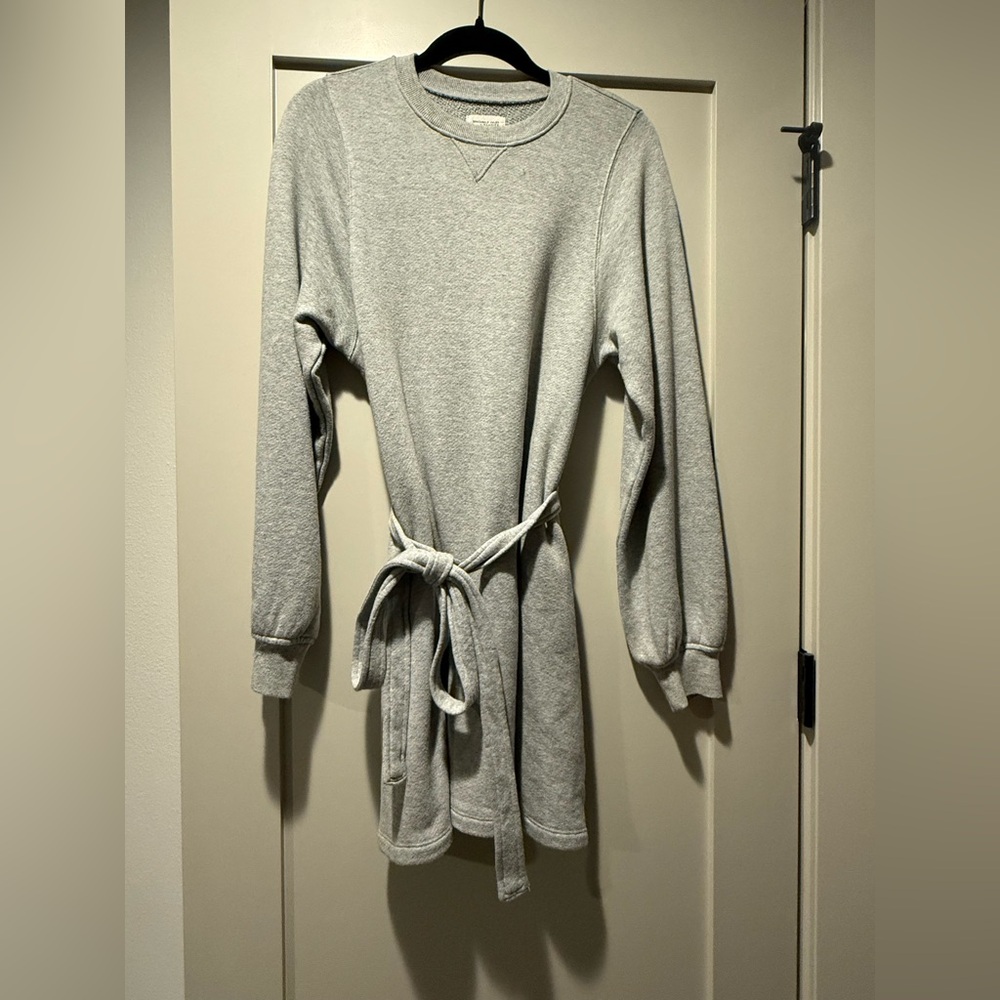Sincerely Jules Gray Crewneck Sweatshirt Dress